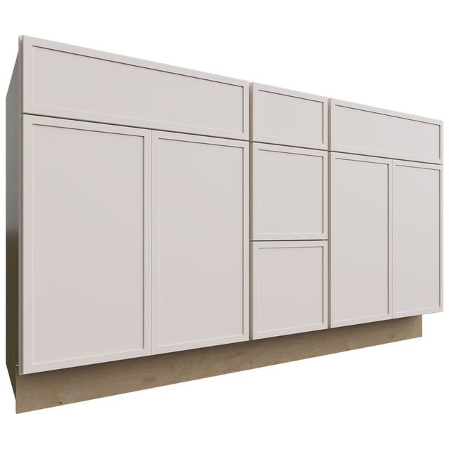 VSD60DOUBLE - Vanity - Combo Cabinet - 60 W X 34-1 2 H X 21 D - Luna Dove