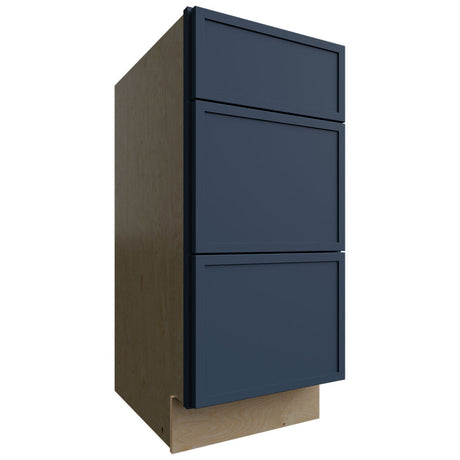 VDB15-34 - Vanity - Drawer Cabinet - 15 W X 34-1 2 H X 21 D - Luna Indigo