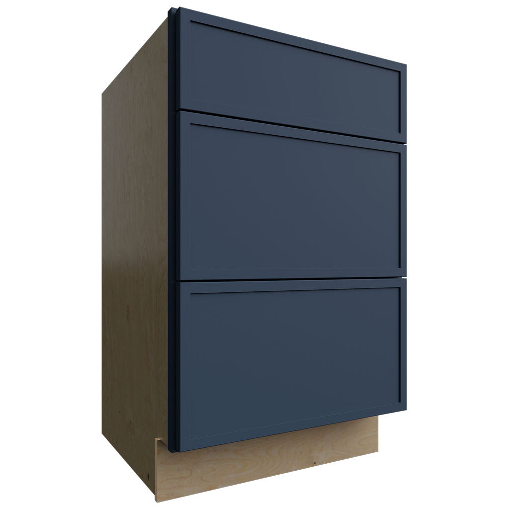 VDB21-34 - Vanity - Drawer Cabinet - 21 W X 34-1 2 H X 21 D - Luna Indigo
