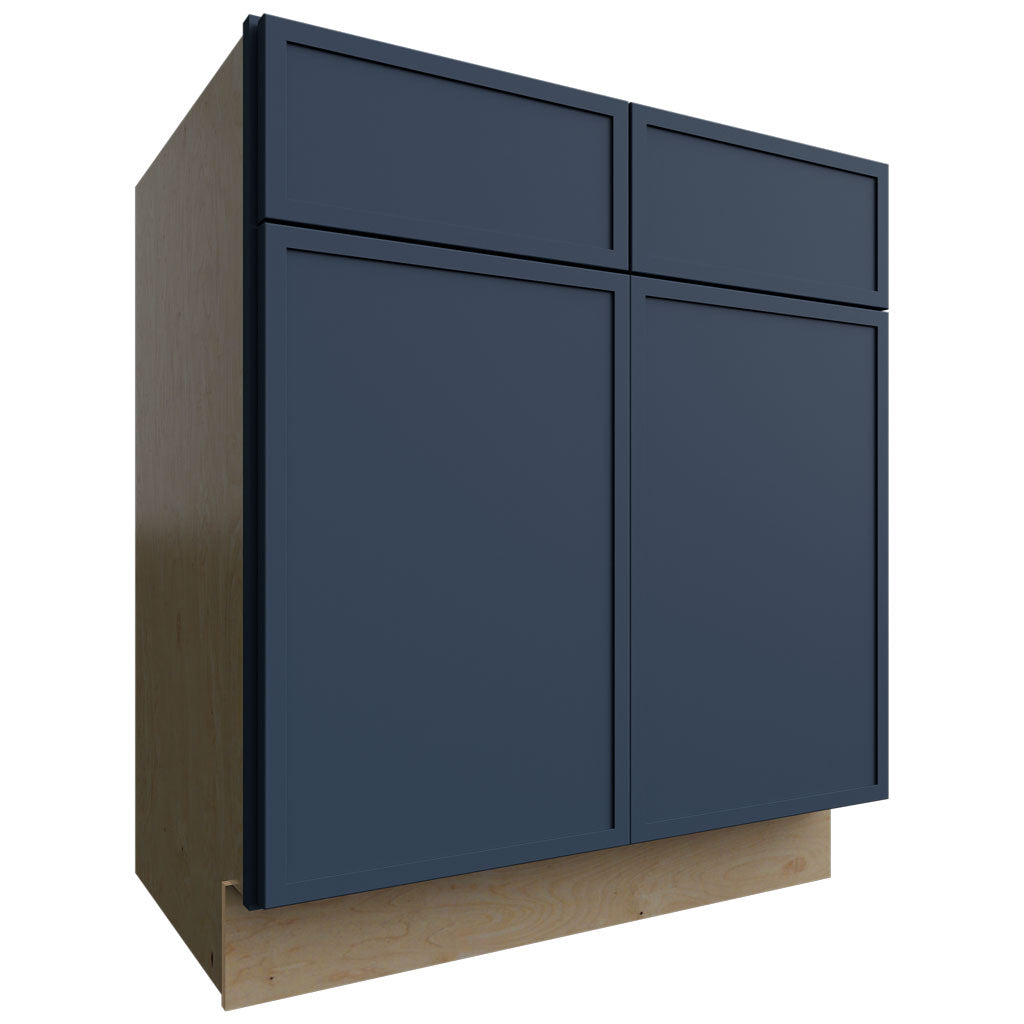 VSB30-34 - Vanity - Sink Cabinet - 30 W X 34-1 2 H X 21 D - Luna Indigo
