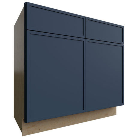 VSB36-34 - Vanity - Sink Cabinet - 36 W X 34-1 2 H X 21 D - Luna Indigo