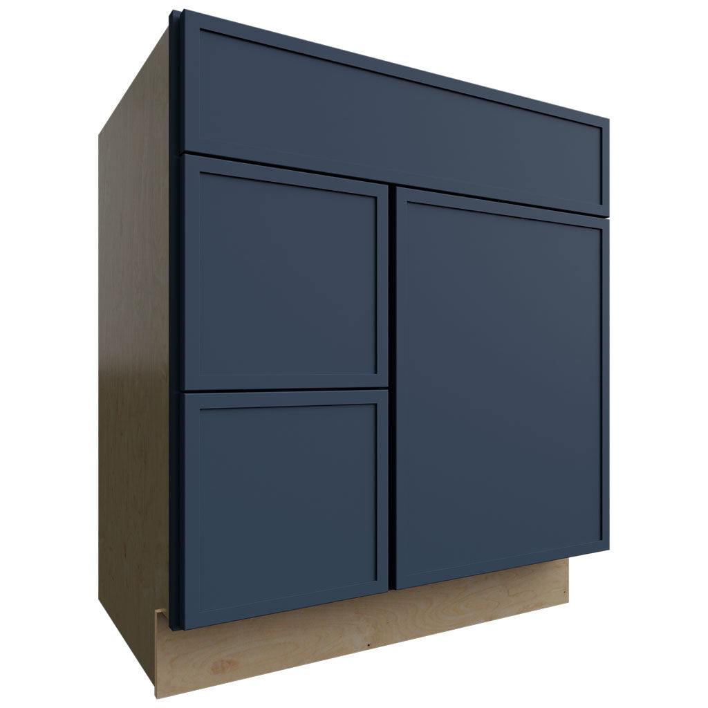 VSD30DL - Vanity - Combo Cabinet - 30 W X 34-1 2 H X 21 D - Luna Indigo