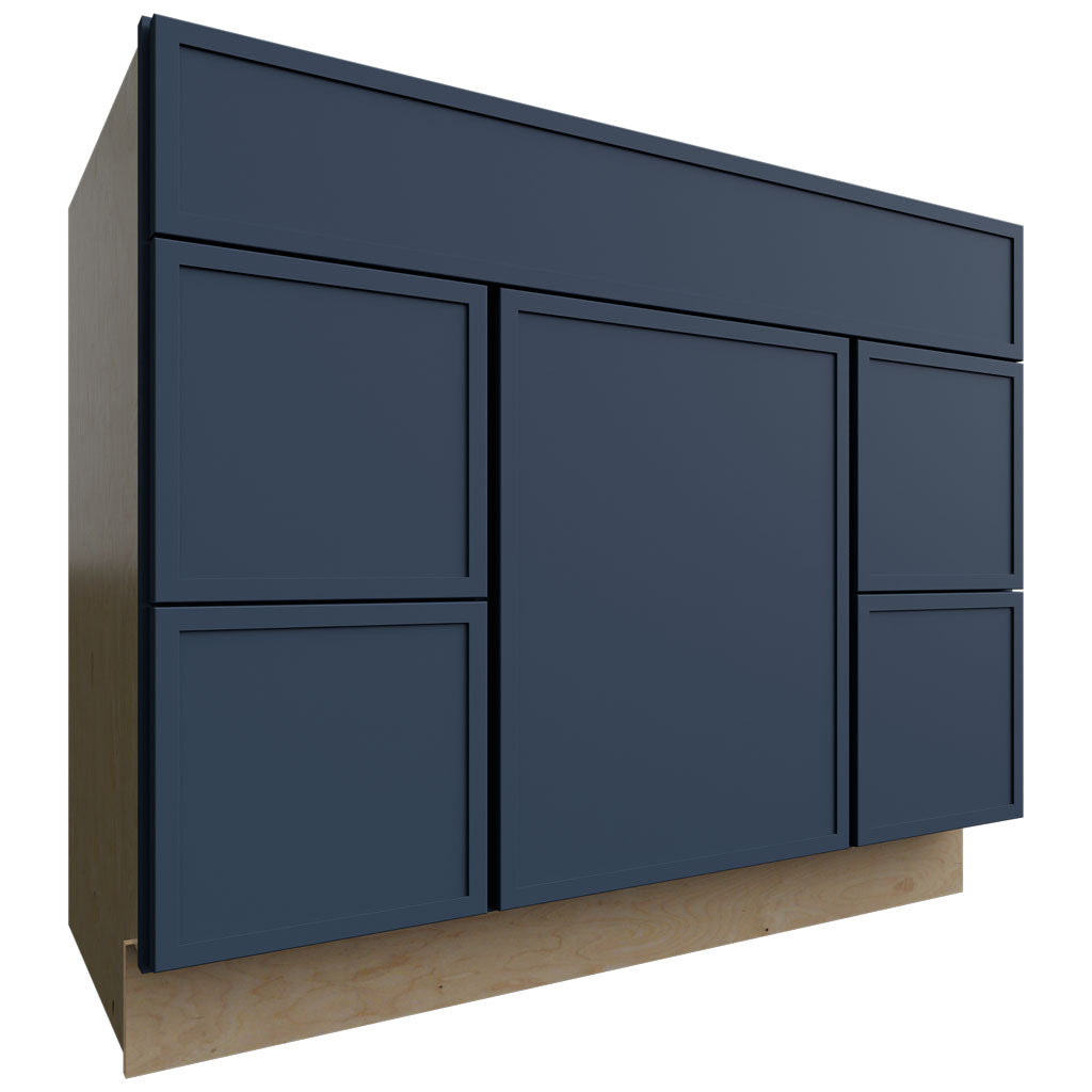 VSD42 - Vanity - Combo Cabinet - 42 W X 34-1 2 H X 21 D - Luna Indigo