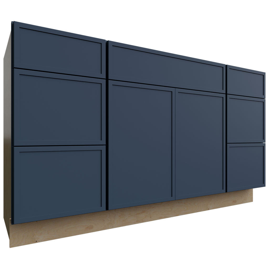 VSD60SINGLE - Vanity - Combo Cabinet - 60 W X 34-1 2 H X 21 D - Luna Indigo