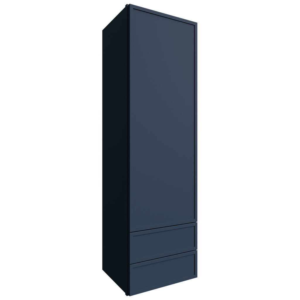 WD1860 - Wall - Drawer Cabinet - 18 W X 60 H X 15 D - Luna Indigo