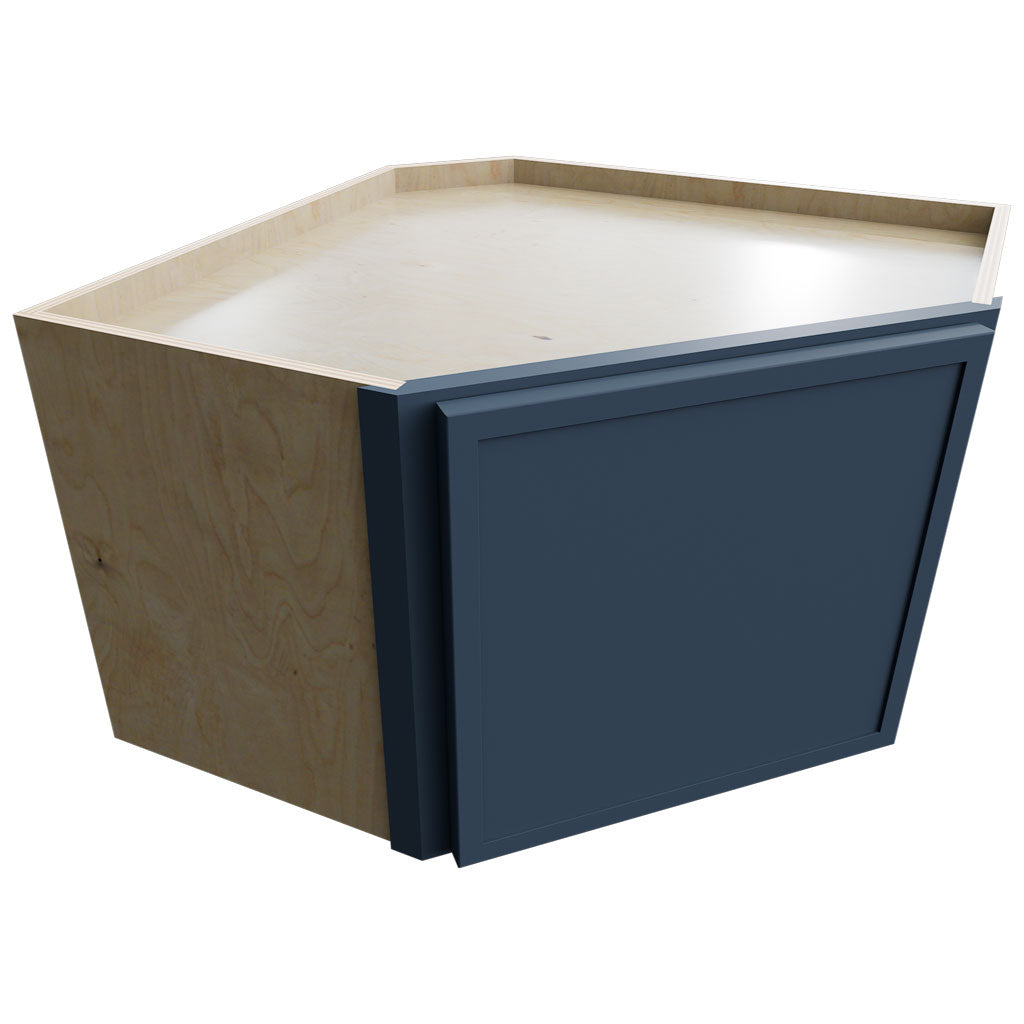 WDC2415 - Wall Corner - Diagonal Cabinet - 24 W X 15 H X 24 D - Luna Indigo