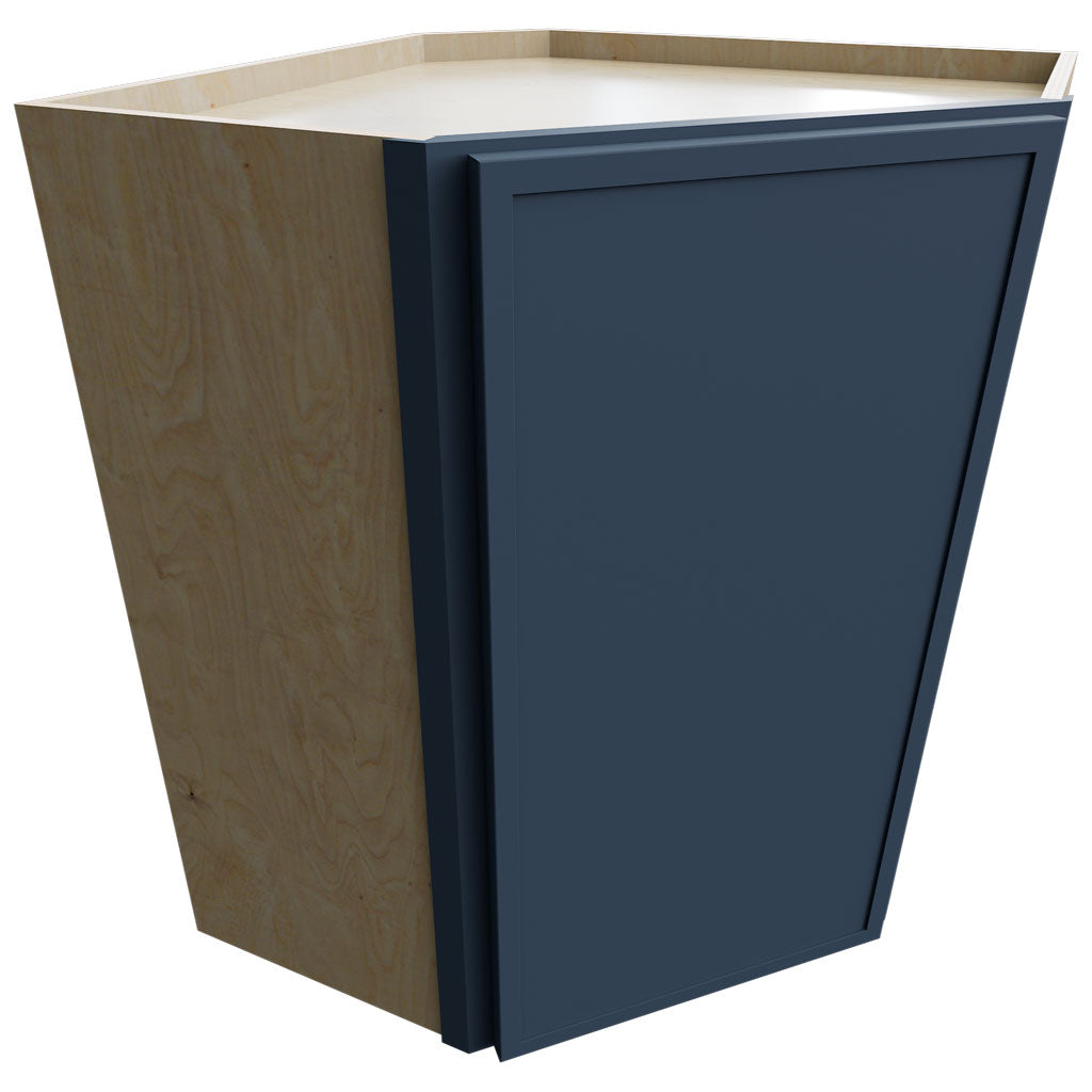 WDC2430 - Wall Corner - Diagonal Cabinet - 24 W X 30 H X 24 D - Luna Indigo