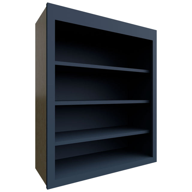 WOS3036 - Wall - Open Shelf - 30 W X 36 H X 12 D - Luna Indigo