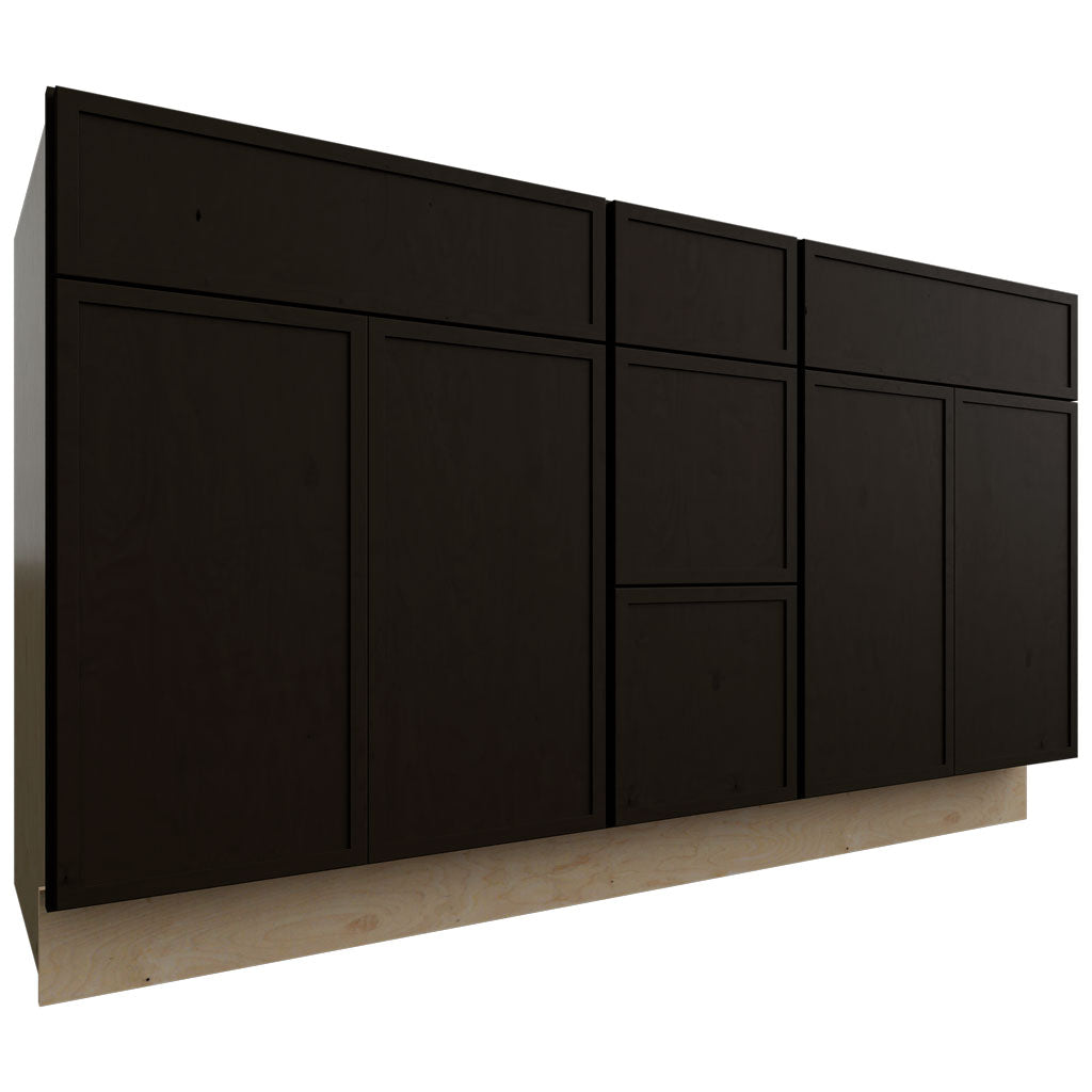 VSD60DOUBLE - Vanity - Combo Cabinet - 60 W X 34-1 2 H X 21 D - Luna Kona