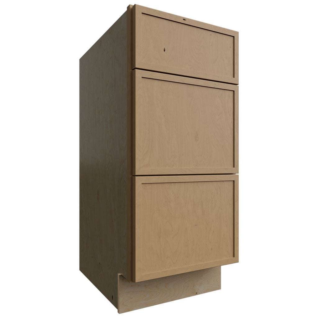 VDB15-34 - Vanity - Drawer Cabinet - 15 W X 34-1 2 H X 21 D - Luna Timber