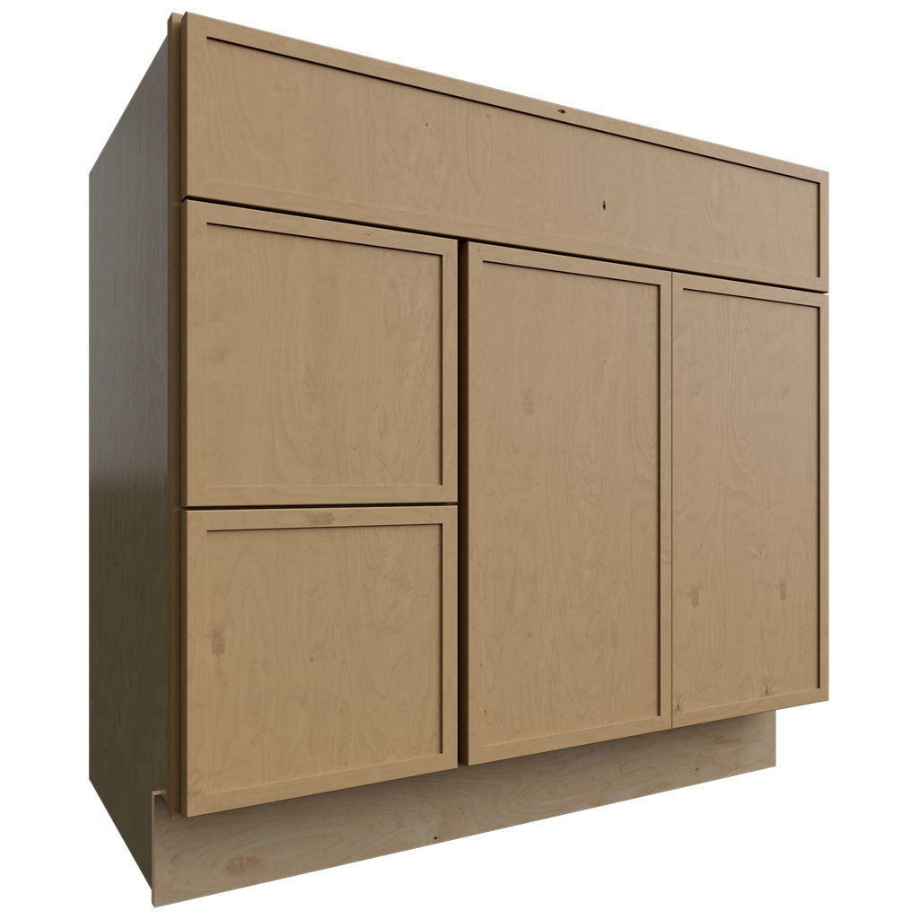 VSD36DL - Vanity - Combo Cabinet - 36 W X 34-1 2 H X 21 D - Luna Timber
