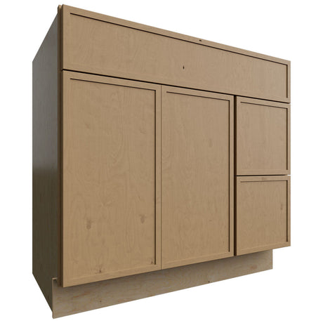 VSD36DR - Vanity - Combo Cabinet - 36 W X 34-1 2 H X 21 D - Luna Timber