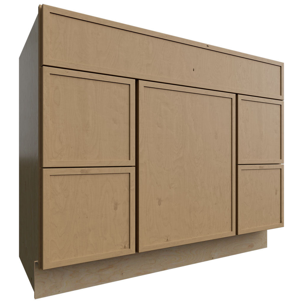VSD42 - Vanity - Combo Cabinet - 42 W X 34-1 2 H X 21 D - Luna Timber
