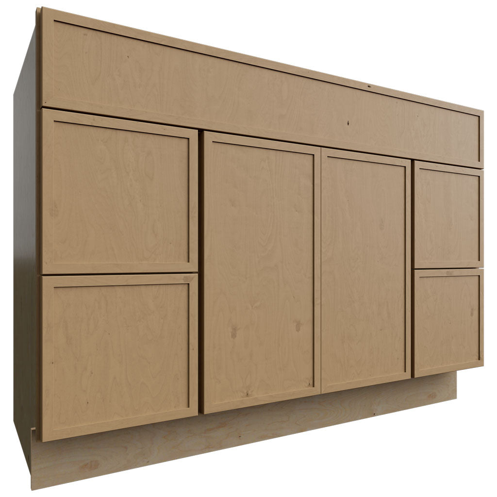 VSD48 - Vanity - Combo Cabinet - 48 W X 34-1 2 H X 21 D - Luna Timber