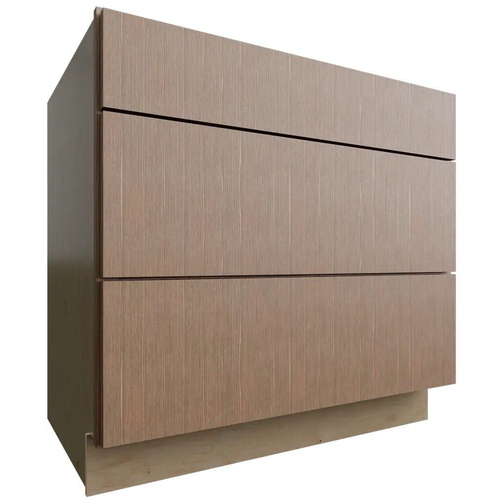 DB36 ( Base | 3 Drawers Cabinet - 36"W X 34-1/2"H X 24"D ) | Luxe Canyon Oak