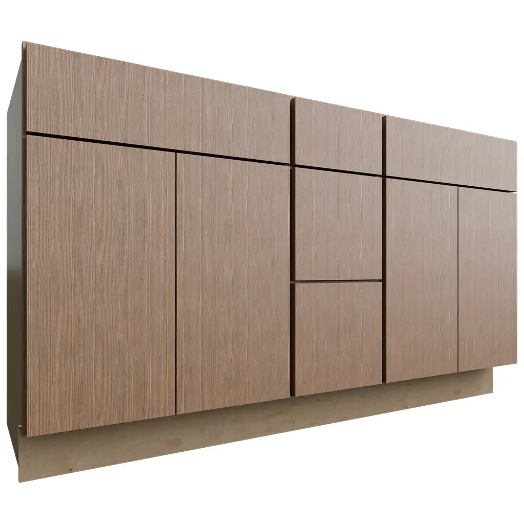 VSD60DOUBLE ( Vanity | Combo Cabinet - 60"W X 34-1/2"H X 21"D ) | Luxe Canyon Oak