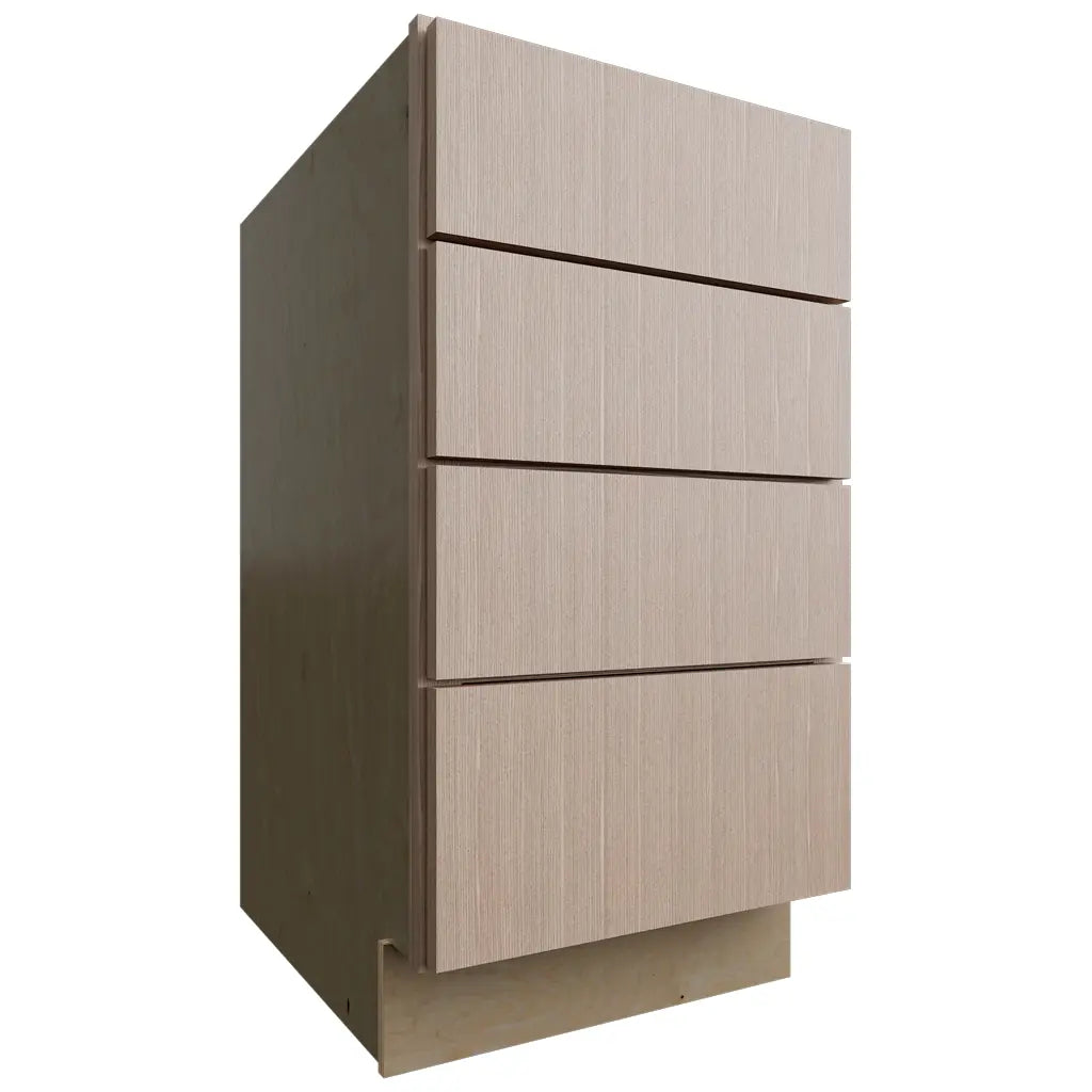 DB18-4 ( Base | 4 Drawers Cabinet - 18"W X 34-1/2"H X 24"D ) | Luxe Desert Oak