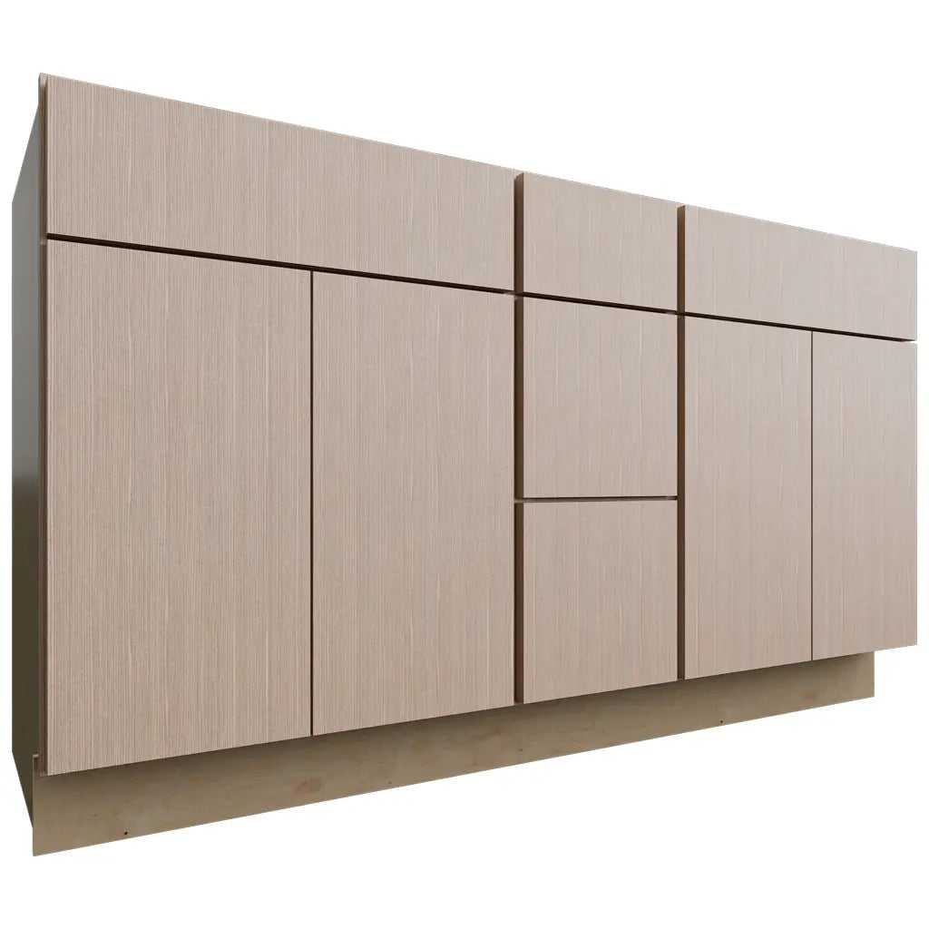 VSD60DOUBLE ( Vanity | Combo Cabinet - 60"W X 34-1/2"H X 21"D ) | Luxe Desert Oak