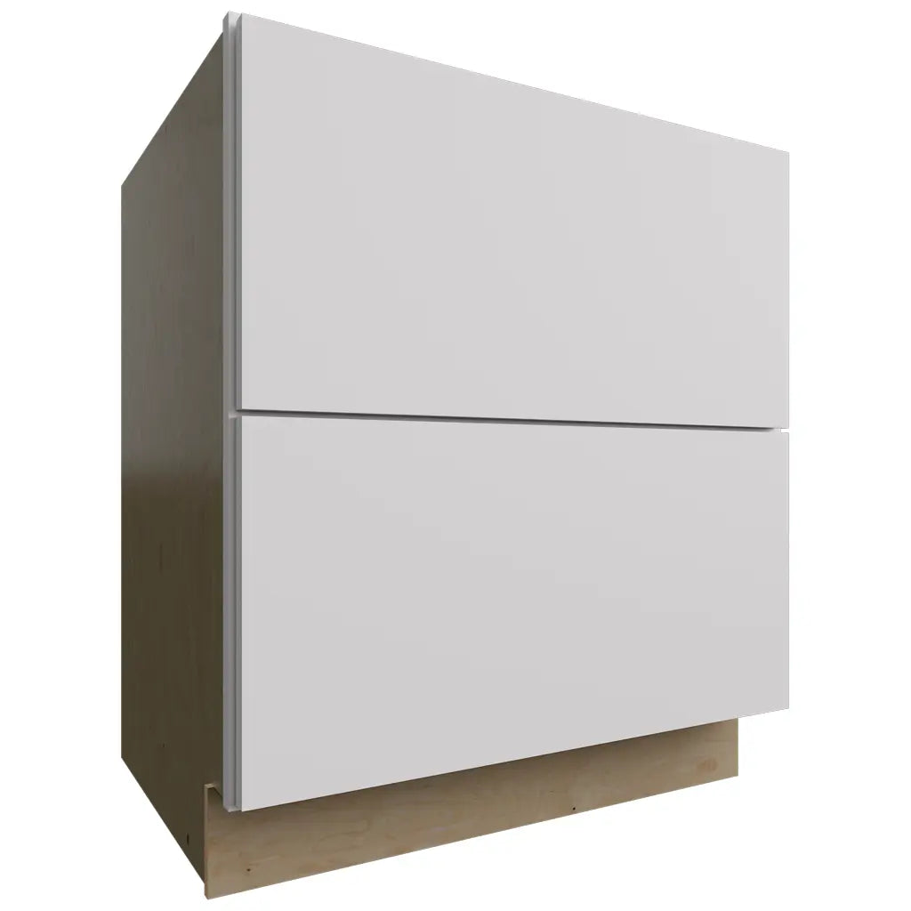 DB30-2 - Base - 2 Drawers Cabinet - 30 W X 34-1 2 H X 24 D - Luxe Frost