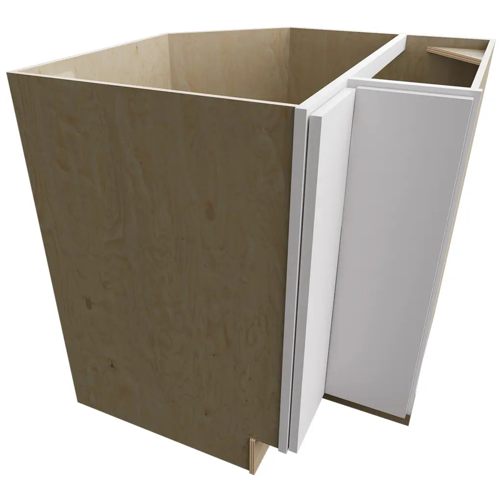 LSB33 - Base Corner - Lazy Susan Cabinet - 33 W X 34-1 2 H X 33 D - Luxe Frost