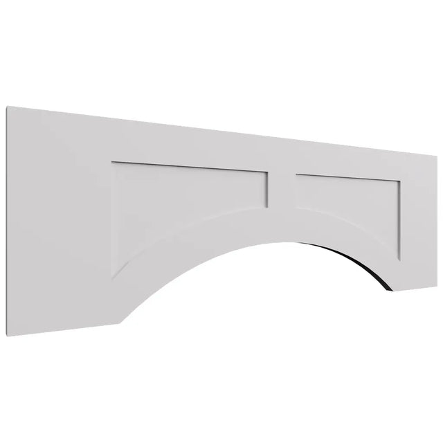 VARP36 - Wall - Arched Recessed Valance - 36 W X 12 H X 3 4 T - Luxe Frost