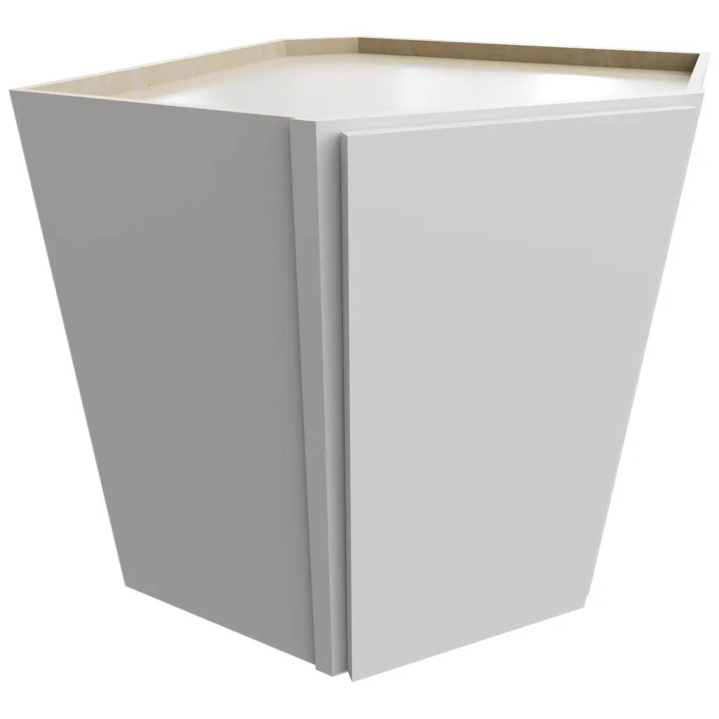 WDC2730 - Wall Corner - Diagonal Cabinet - 27 W X 30 H X 27 D - Luxe Frost