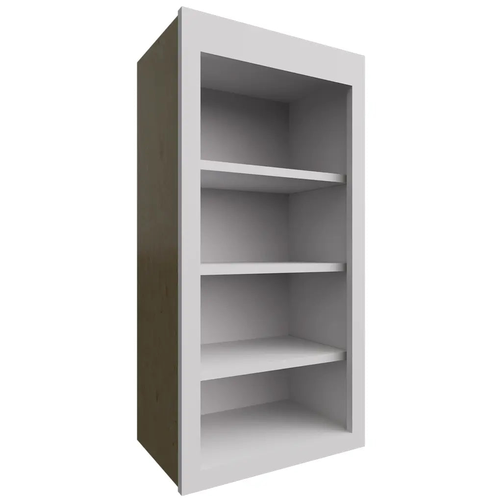 WOS1836 - Wall - Open Shelf - 18 W X 36 H X 12 D - Luxe Frost