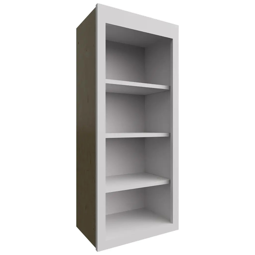 WOS1842 - Wall - Open Shelf - 18 W X 42 H X 12 D - Luxe Frost