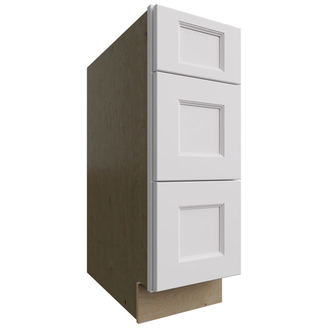 DB12 - Base - 3 Drawers Cabinet - 12 W X 34-1 2 H X 24 D - Nexus Frost