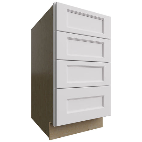 DB18-4 - Base - 4 Drawers Cabinet - 18 W X 34-1 2 H X 24 D - Nexus Frost