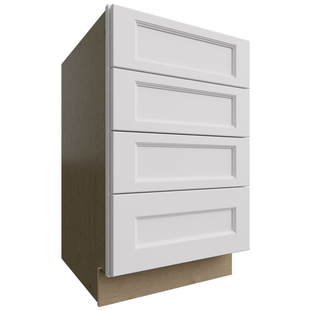 DB21-4 - Base - 4 Drawers Cabinet - 21 W X 34-1 2 H X 24 D - Nexus Frost
