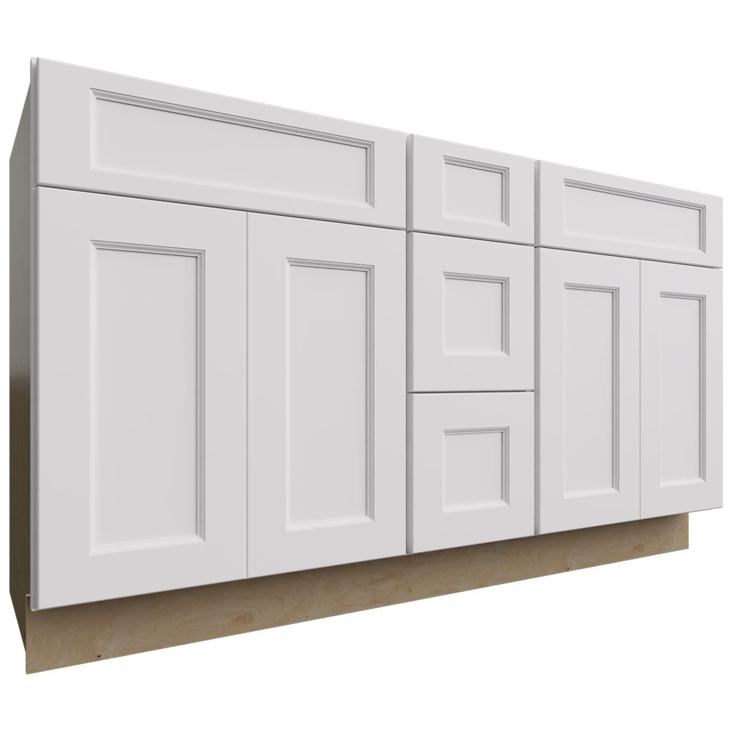 VSD60DOUBLE - Vanity - Combo Cabinet - 60 W X 34-1 2 H X 21 D - Nexus Frost