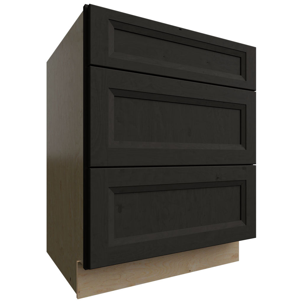 DB27 - Base - 3 Drawers Cabinet - 27 W X 34-1 2 H X 24 D - Onyx Cobblestone