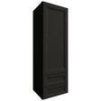 WD1854 - Wall - Drawer Cabinet - 18 W X 54 H X 15 D - Onyx Cobblestone