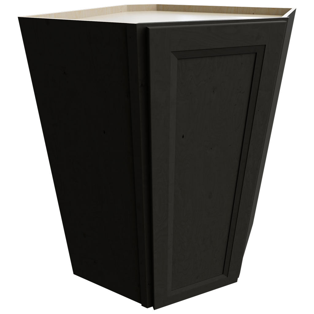WDC2742 - Wall Corner - Diagonal Cabinet - 27 W X 42 H X 27 D - Onyx Cobblestone