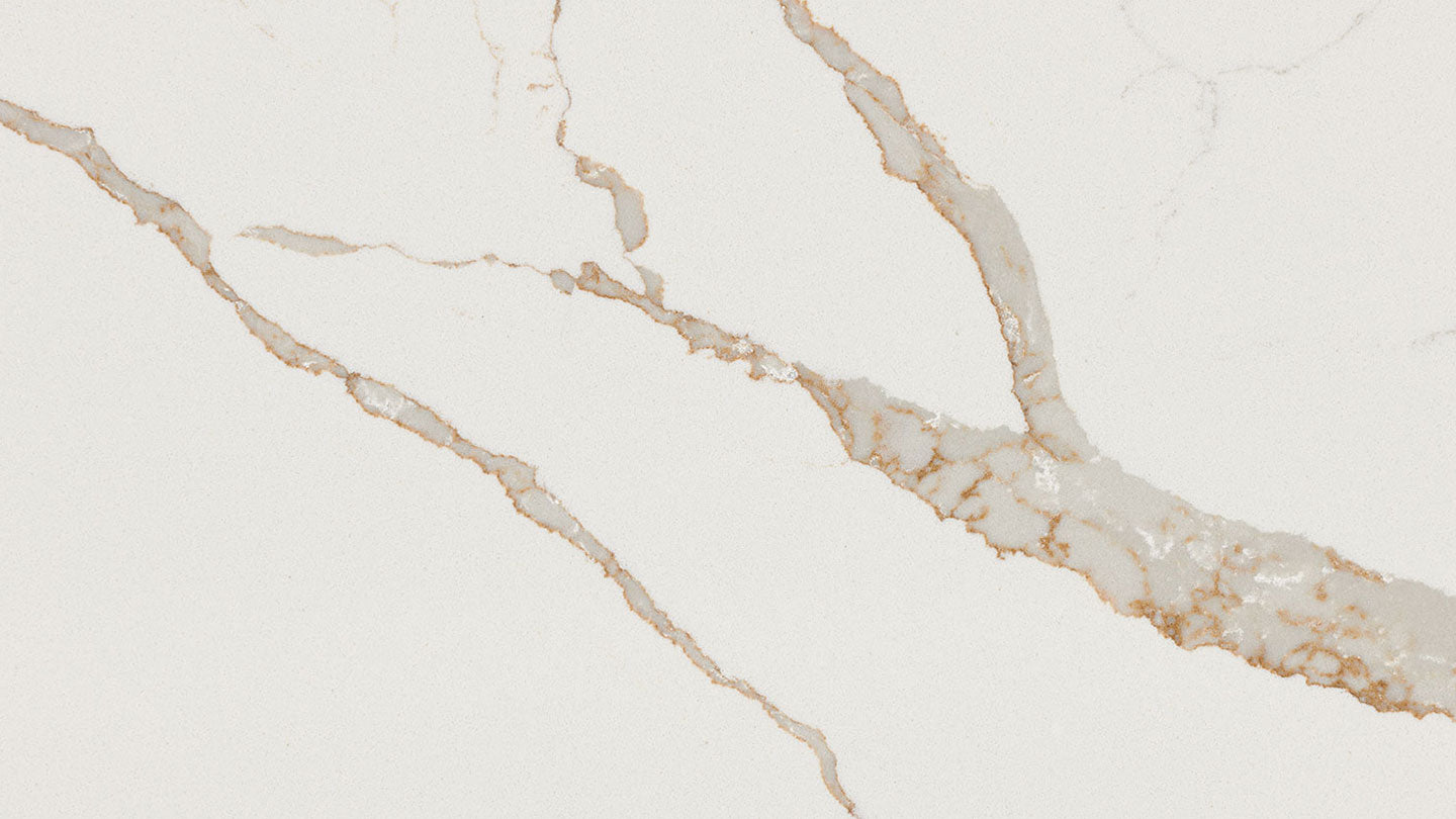 Calacatta Laza Oro ( Cuarzo | Pulido - Por pie cuadrado ) | Hecho en la India
