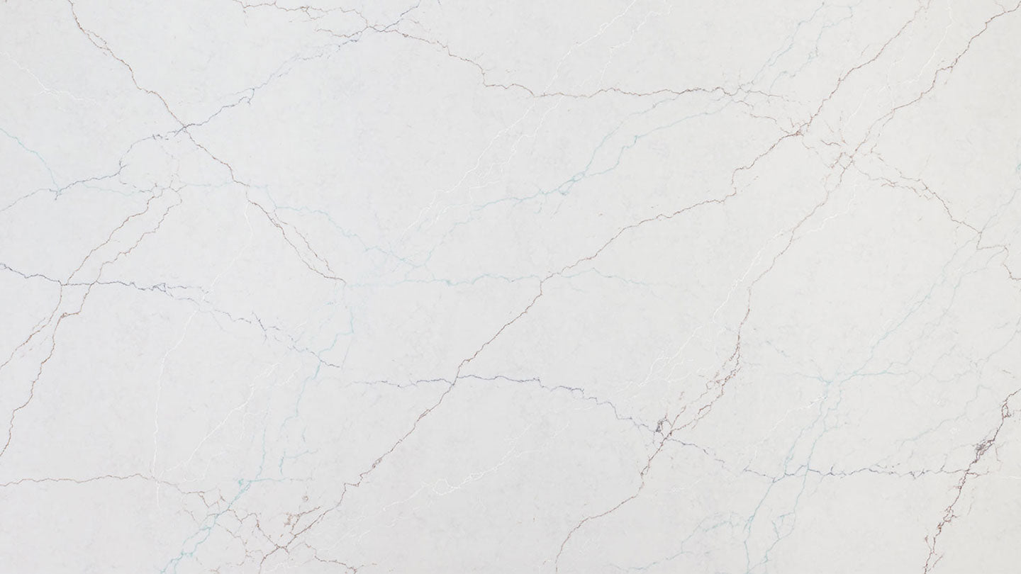 Calacatta Miraggio Seaglass (cuarzo | pulido - por pie cuadrado) | Hecho en EE.UU.