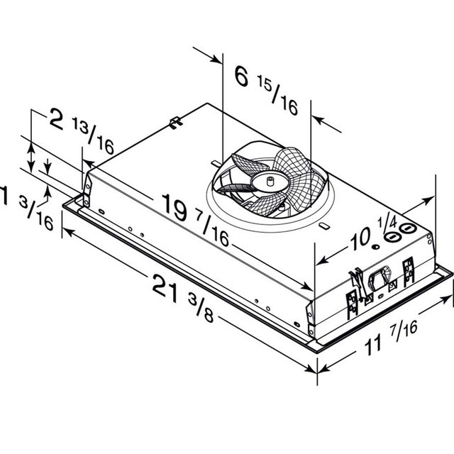 RHBB 250 CFM (Ventilador de pared/campana - Ventilador de acero inoxidable de 250 CFM)