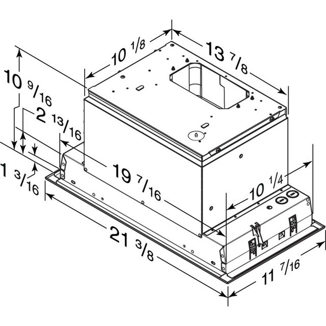RHBB 400 CFM (Ventilador de pared/campana - Ventilador de acero inoxidable de 400 CFM)