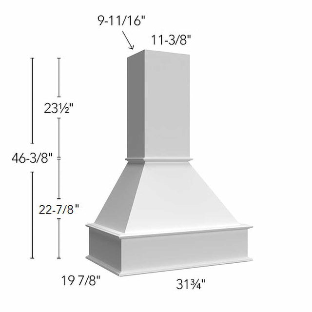 RHS30 ( Wall | Hood Signature - 30"W X 46-3/8"H X 19-7/8"D ) | Canyon Oak