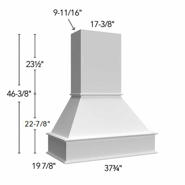RHS36 ( Wall | Hood Signature - 36"W X 46-3/8"H X 19-7/8"D ) | Canyon Oak