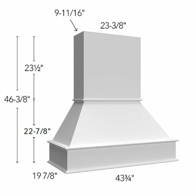 RHS42 ( Wall | Hood Signature - 42"W X 46-3/8"H X 19-7/8"D ) | Canyon Oak