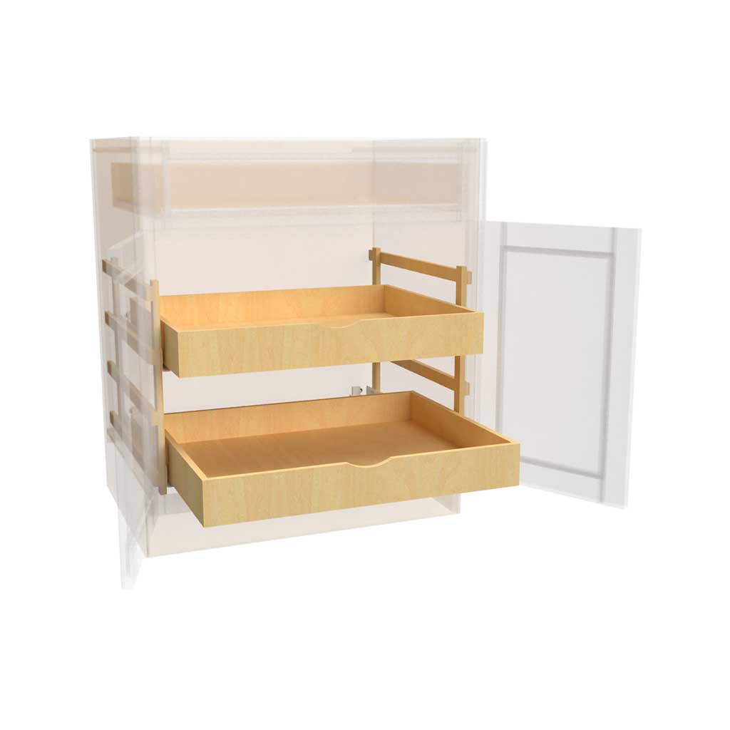 ROD-B18 BLUM H (Organizador | Solución básica - Extensión completa para gabinete de 45 cm)