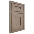 Shiloh Cabinetry Beaded Inset Aspen White Oak Plain Cut Almond Door
