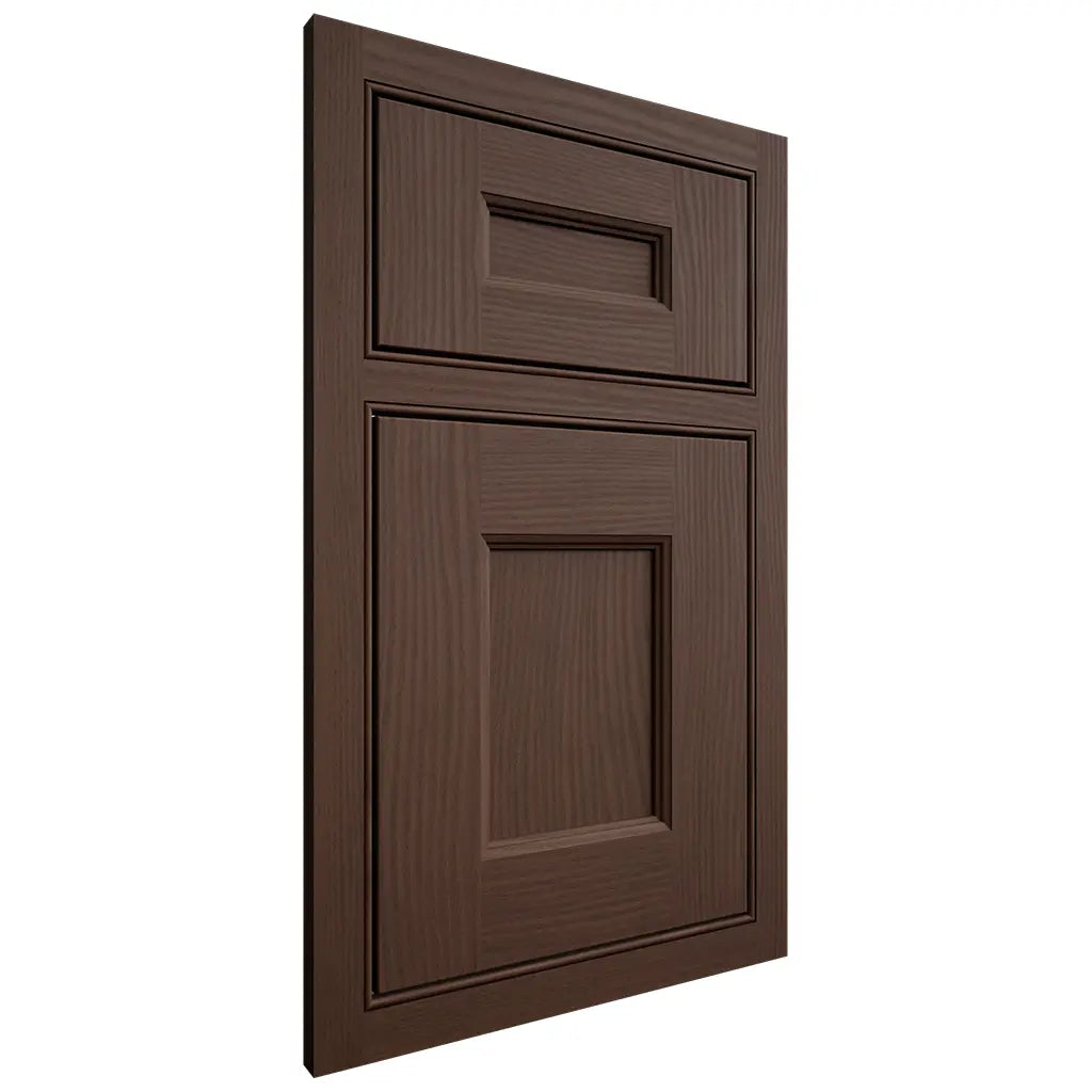 Shiloh Cabinetry Beaded Inset Aspen White Oak Plain Cut Braun Door