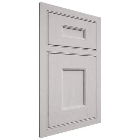 Shiloh Cabinetry Beaded Inset Aspen White Oak Plain Cut Cotton Door