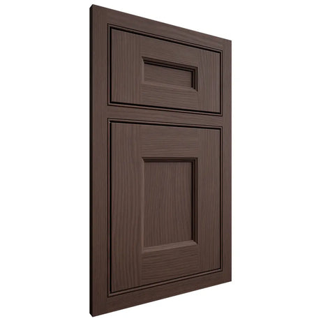 Shiloh Cabinetry Beaded Inset Aspen White Oak Plain Cut Dusk Door