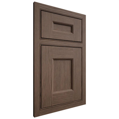 Shiloh Cabinetry Beaded Inset Aspen White Oak Plain Cut Mineral Door