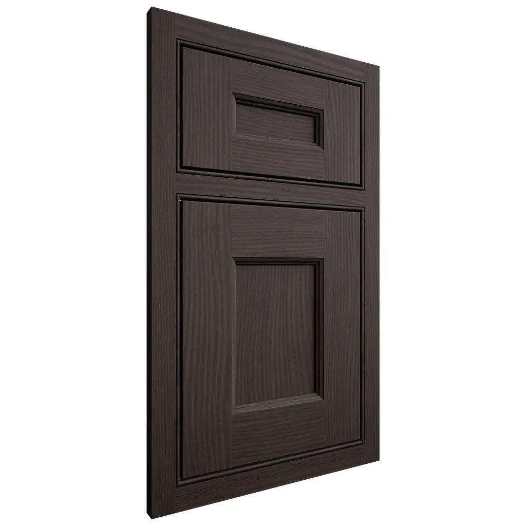 Shiloh Cabinetry Beaded Inset Aspen White Oak Plain Cut Morel Door