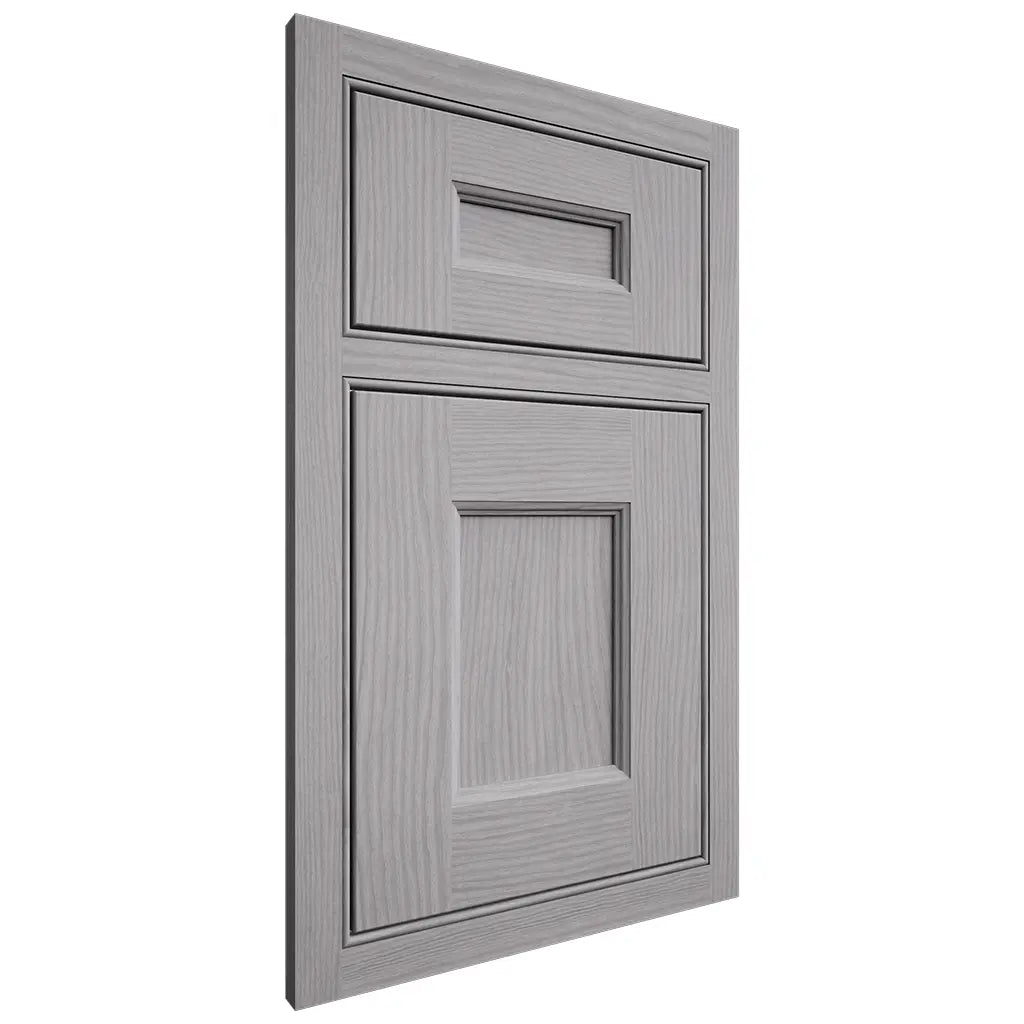 Shiloh Cabinetry Beaded Inset Aspen White Oak Plain Cut Stratus Door